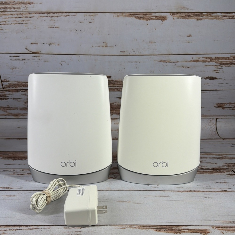 NETGEAR Orbi AX4200 Mesh WiFi 6 System RBR750 & RBS750 Used (1 Power Cord)